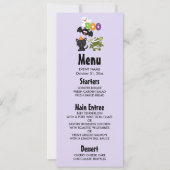 かわいいハロウィーン猫、こうもり、ママ&幽霊 招待状 (正面)