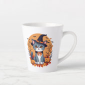 かわいいハロウィーン猫 カフェラテマグ (右)