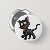 かわいいハロウィーン猫 缶バッジ (正面&裏面)