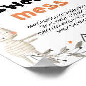 かわいいハロウィーン甘い混乱の赤ちゃんシャワーを推測 ポスター (角)