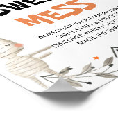 かわいいハロウィーン甘い混乱の赤ちゃんシャワーを推測 ポスター (角)