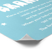 かわいいハロウィーン私の水は赤ちゃんシャワーゲームを壊した ポスター (角)