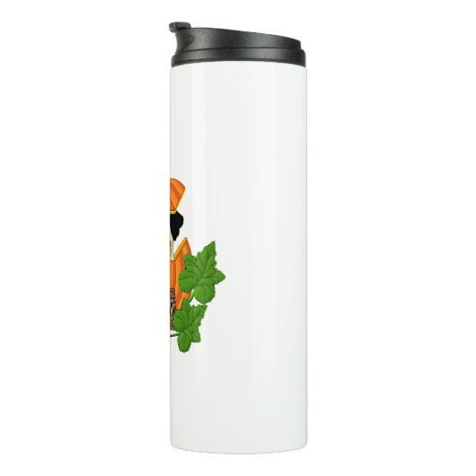 かわいいハロウィーン秋パグプキンパンプキンパッチ タンブラー (回転右)