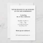 かわいいハロウィーン秋パグプキンパンプキンパッチ 招待状 (裏面)