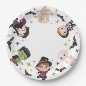かわいいハロウィーン紙プレート、パーティー用品 ペーパープレート (正面)