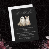 かわいいハロウィーン結婚をテーマにした記念日ディナー 招待状