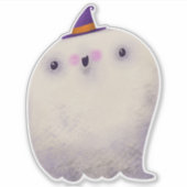 かわいいハロウィーン装飾不気味幽霊 シール (正面)
