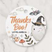 かわいいハロウィーン誕生日サークルメッセージカード フェイバータグ (正面)