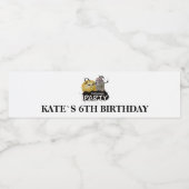 かわいいハロウィーン誕生日パーティー ペットボトルラベル (シングルラベル)