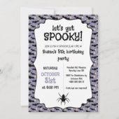 かわいいハロウィーン誕生日パーティー 招待状 (正面)