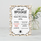かわいいハロウィーン誕生日パーティー 招待状 (スタンド正面)