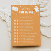 かわいいハロウィーン誰がママまたはパパベビーゲームそれを言った 招待状