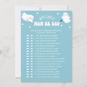 かわいいハロウィーン誰がママまたはパパベビーゲームそれを言った 招待状 (正面)