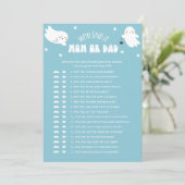 かわいいハロウィーン誰がママまたはパパベビーゲームそれを言った 招待状 (スタンド正面)