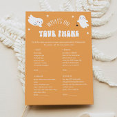 かわいいハロウィーン赤ちゃんシャワーあなたの電話の何 招待状