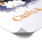 かわいいハロウィーン赤ちゃんシャワーカード&ギフトサイン ポスター (角)