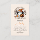 かわいいハロウィーン赤ちゃんシャワーベビー エンクロージャーカード (正面)