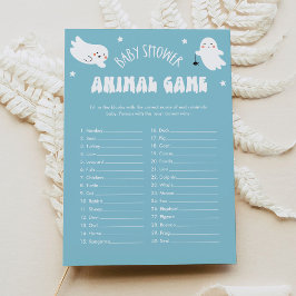 かわいいハロウィーン赤ちゃん動物赤ちゃんシャワーゲームカード 招待状