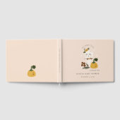 かわいいハロウィーン赤面幽霊リトルブベビーシャワー ゲストブック (全面)