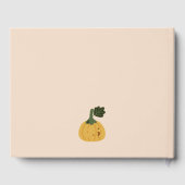 かわいいハロウィーン赤面幽霊リトルブベビーシャワー ゲストブック (裏面)