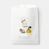 かわいいハロウィーン赤面幽霊リトルブベビーシャワー フェイバーバッグ (正面)