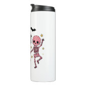 かわいいハロウィーン踊りスケルトン タンブラー (回転右)