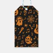 かわいいハロウィーン音楽ギフトラベル ギフトタグ (裏面)