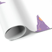 かわいいハロウィーン魔女ハットキッズパーティーギフト ラッピングペーパー (ロールコーナー)