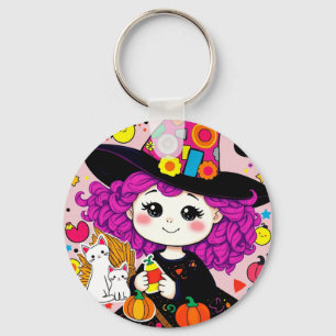 かわいいハロウィーン魔女マッチン不気味グスタイル! キーホルダー