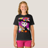 かわいいハロウィーン魔女マッチン不気味グスタイル! Tシャツ (正面フル)
