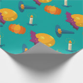 かわいいハロウィーン魔法チャームギフト ラッピングペーパー (角)