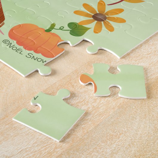 かわいいハロウィーン魔猫 ジグソーパズル (側面)