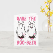 かわいいハロウィーン10月の乳がん認識度Sav カード (黄色い花)