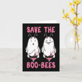 かわいいハロウィーン10月の乳がん認識度Sav カード (黄色い花)