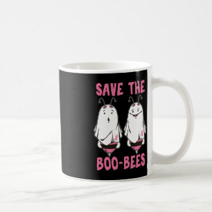 かわいいハロウィーン10月の乳がん認識度Sav コーヒーマグカップ