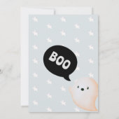 かわいいハロウィーン4歳の誕生日ボーイ4回不気味 招待状 (裏面)