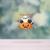 かわいいハロウィーン – かわいい幽霊と黒猫クラス アクリルサイン (ニュートラル)