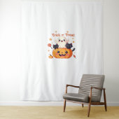 かわいいハロウィーン – かわいい幽霊と黒猫クラス タペストリー (インサイチュ)