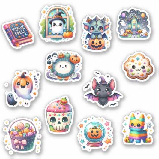 かわいいハロウィーン シール (正面)
