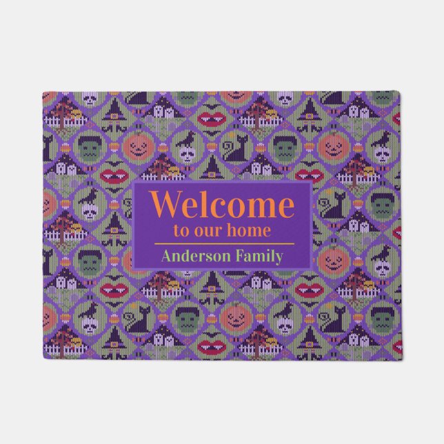 かわいいハロウィーン ドアマット (正面)