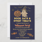 かわいいハロウィーン – パステルパンプキン&キャンディパーティー 招待状 (正面)