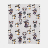 かわいいハロウィーン フリースブランケット (正面)