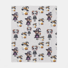 かわいいハロウィーン フリースブランケット