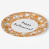 かわいいハロウィーン ペーパープレート (アングル)