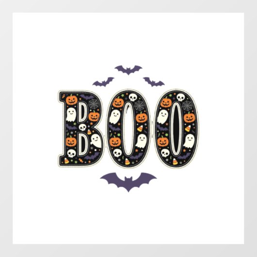 かわいいハロウィーン ボウ オバケ かぼちゃ デザイン ウィンドウサイン (シート)