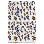 かわいいハロウィーン ミディアムペーパーバッグ (裏面)