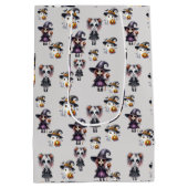 かわいいハロウィーン ミディアムペーパーバッグ (裏面)