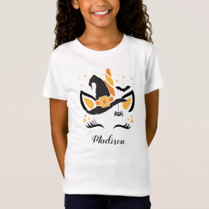 かわいいハロウィーン·ユニコーン·ウィッチハット Tシャツ