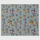 かわいいハロウィーン ラッピングペーパー (フラット)