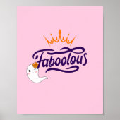 かわいいハロウィーン、素晴らしい、かわいい幽霊名門私立校風の、 ポスター (正面)